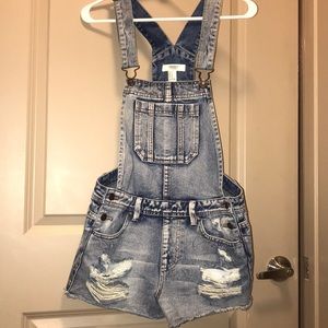 Forever21 denim overalls- sz 27 - great condition!